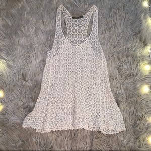Cream Lace Top